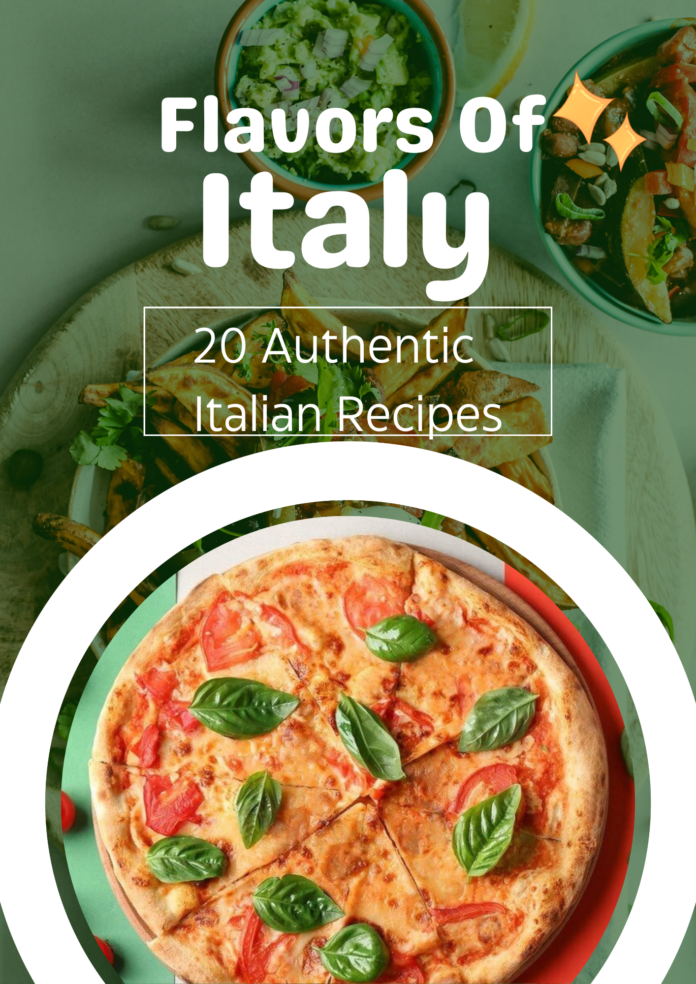 Flavors Of Italy - Book Cover Design