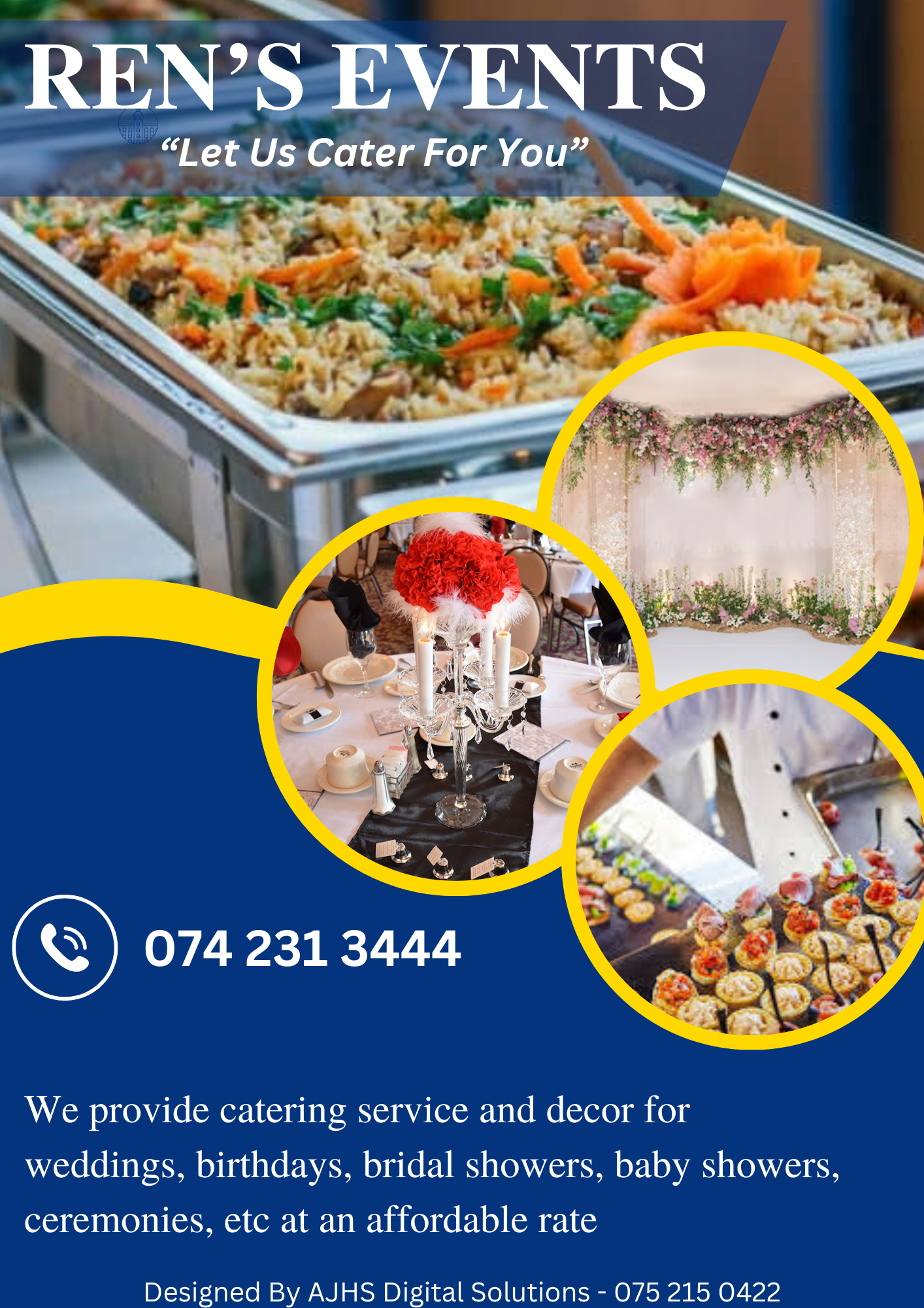 Ren's Caterers - Standard Advert Design